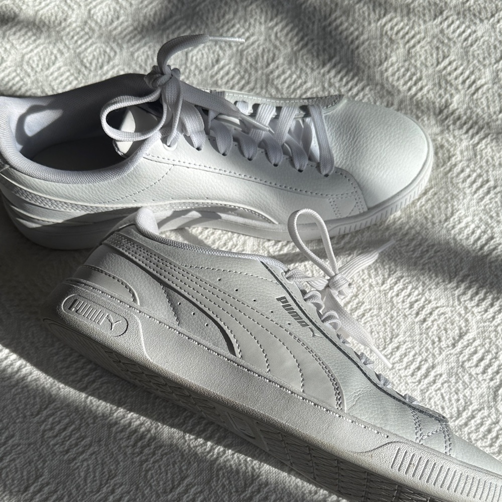 Puma Women’s White Leather Sneakers
